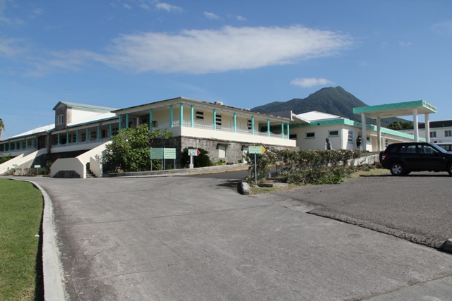 The Alexandra Hospital on Nevis slated for rehabilitative work and expansion in 2016 (file photo)
